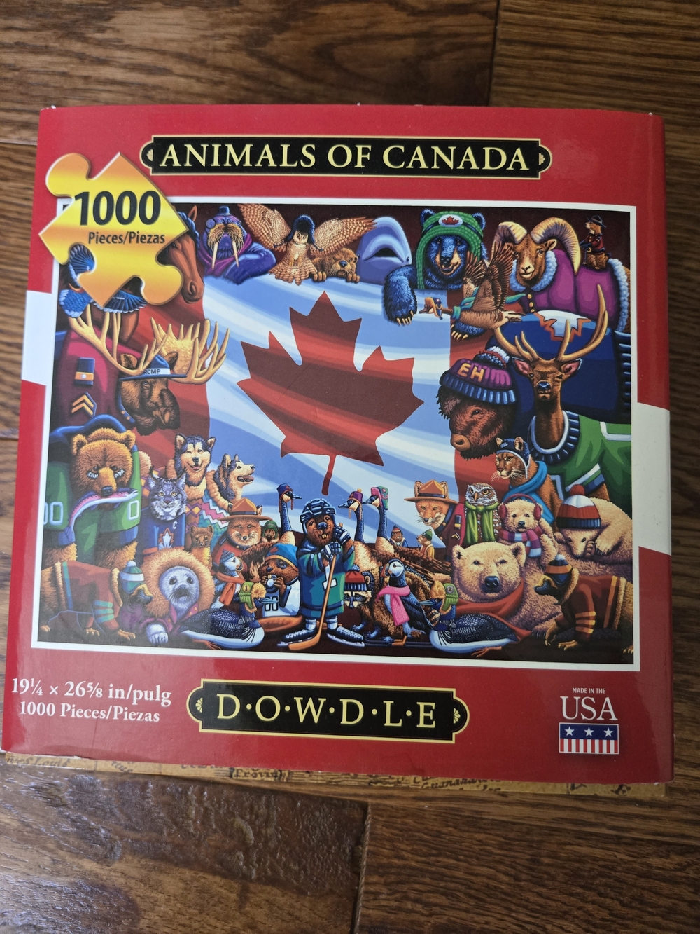 Dowdle Animals of Canada 1000-Piece Jigsaw Puzzle - Red